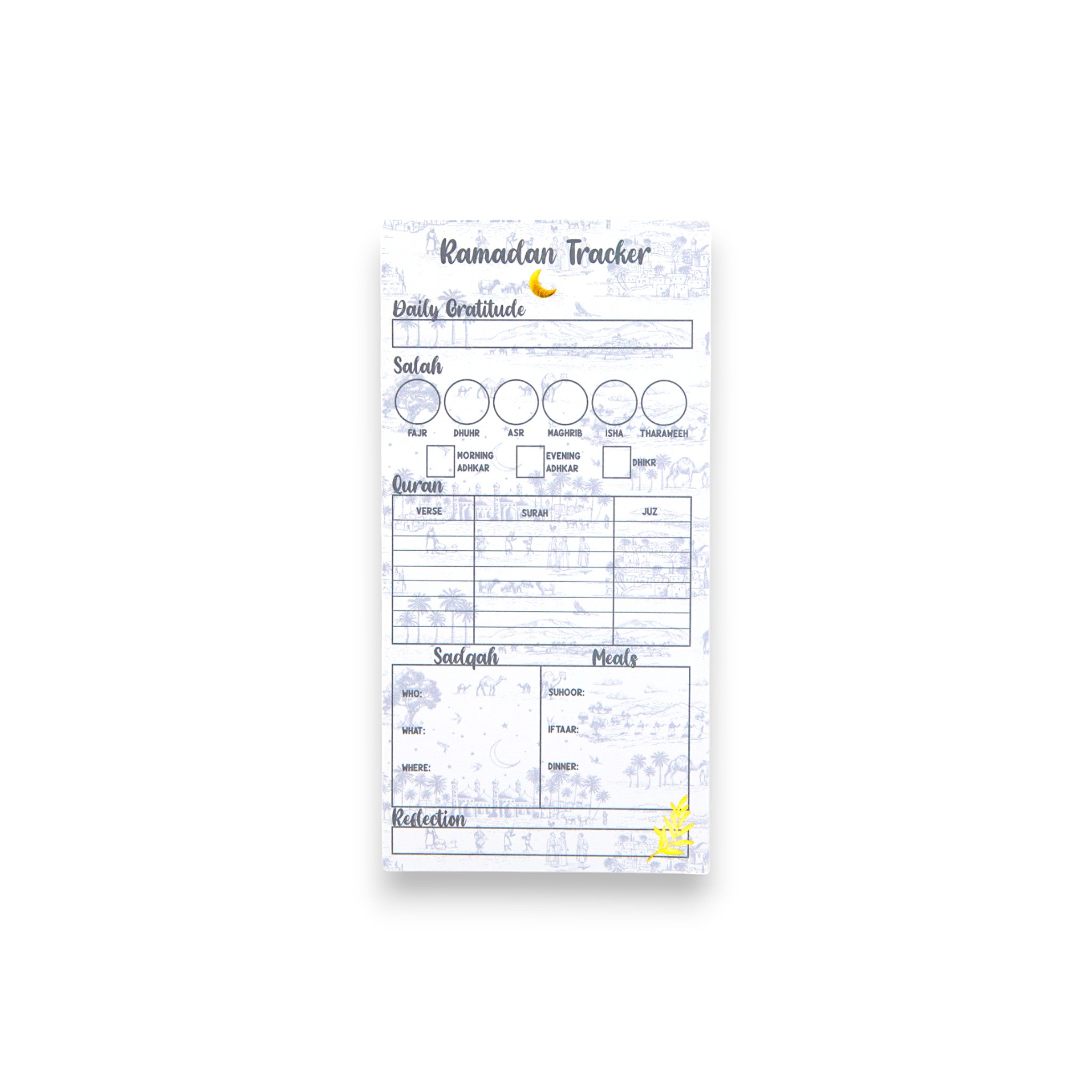 Arabian Toile de Jouy Ramadan Tracker