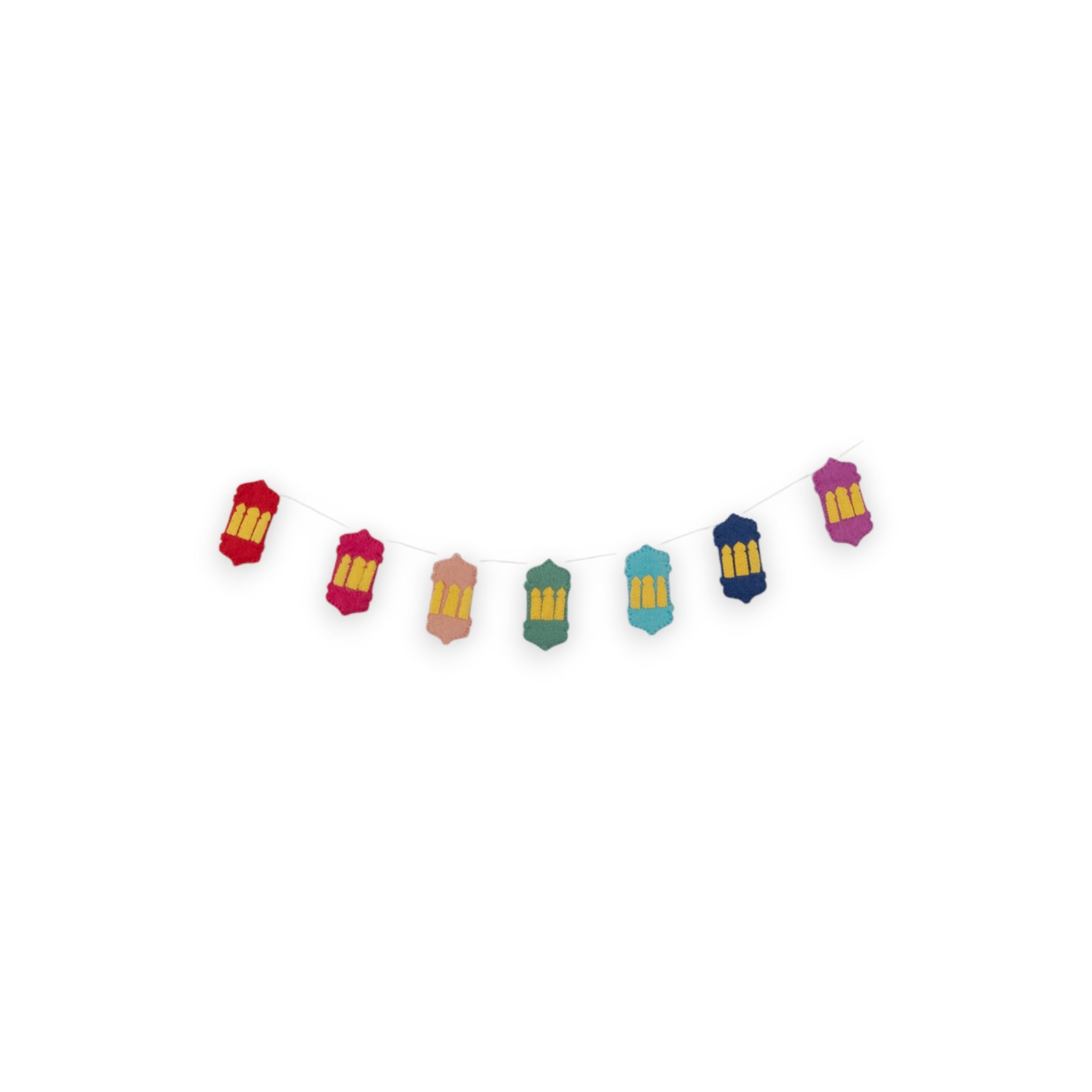 Lantern-Handcrafted Wool Felt Garland