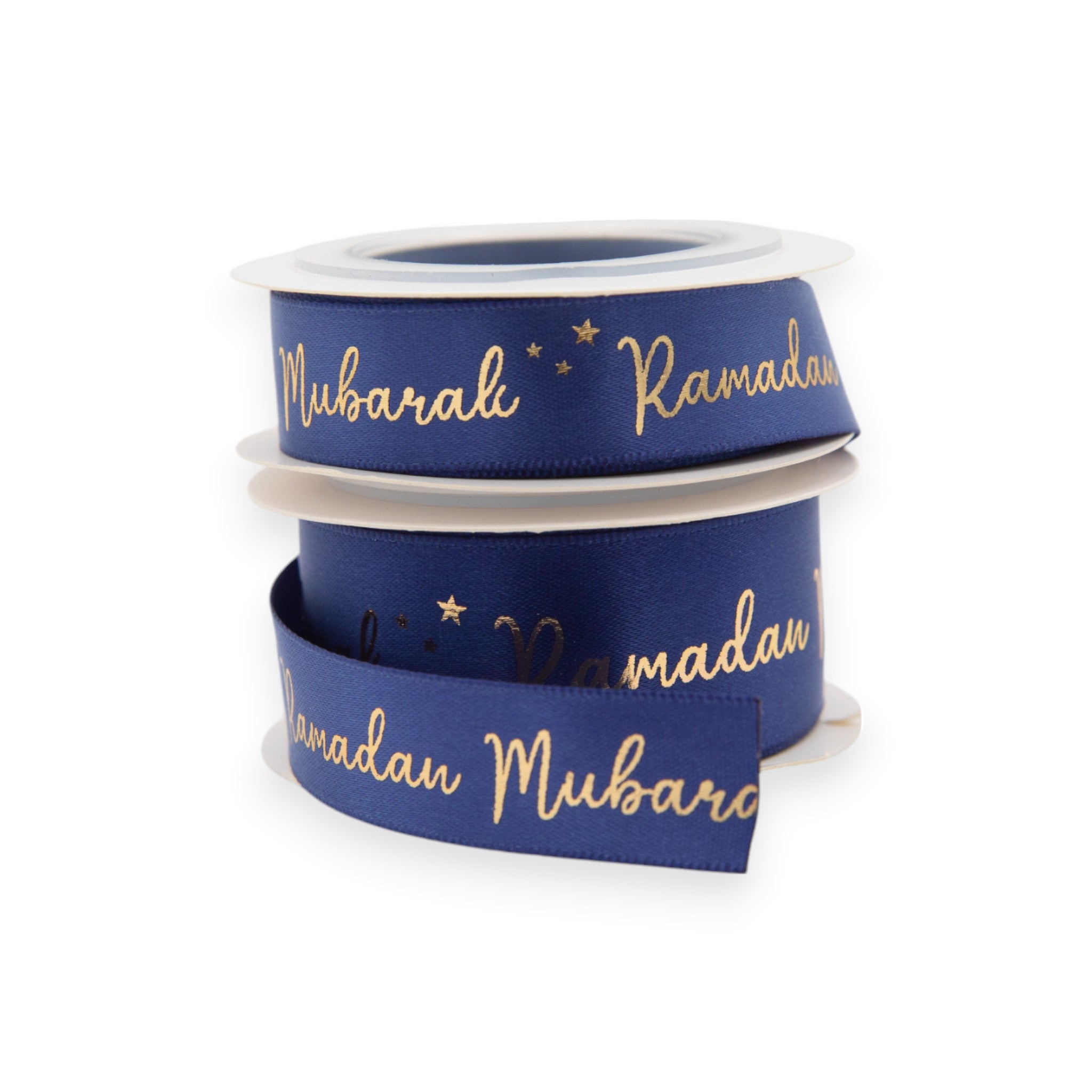 Ramadan Mubarak Satin Star Ribbon