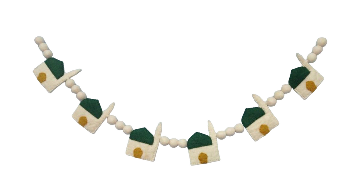 Masjid-Al-Nabwi -Handcrafted Wool Felt Garland