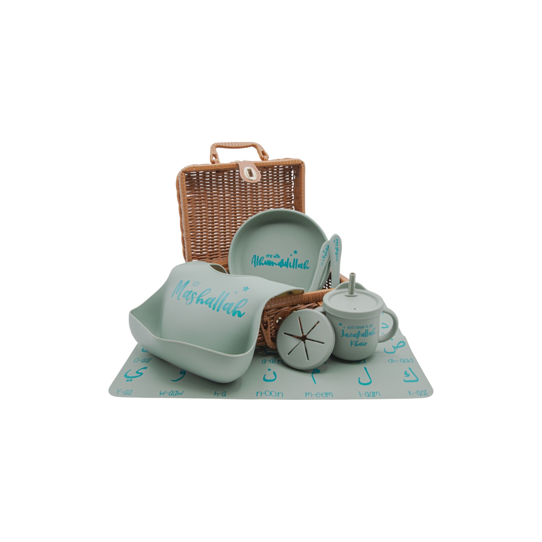 Kids Placement setting - Sage Green