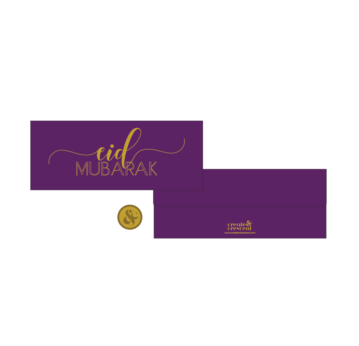 Gold Foil Eid Money Envelopes