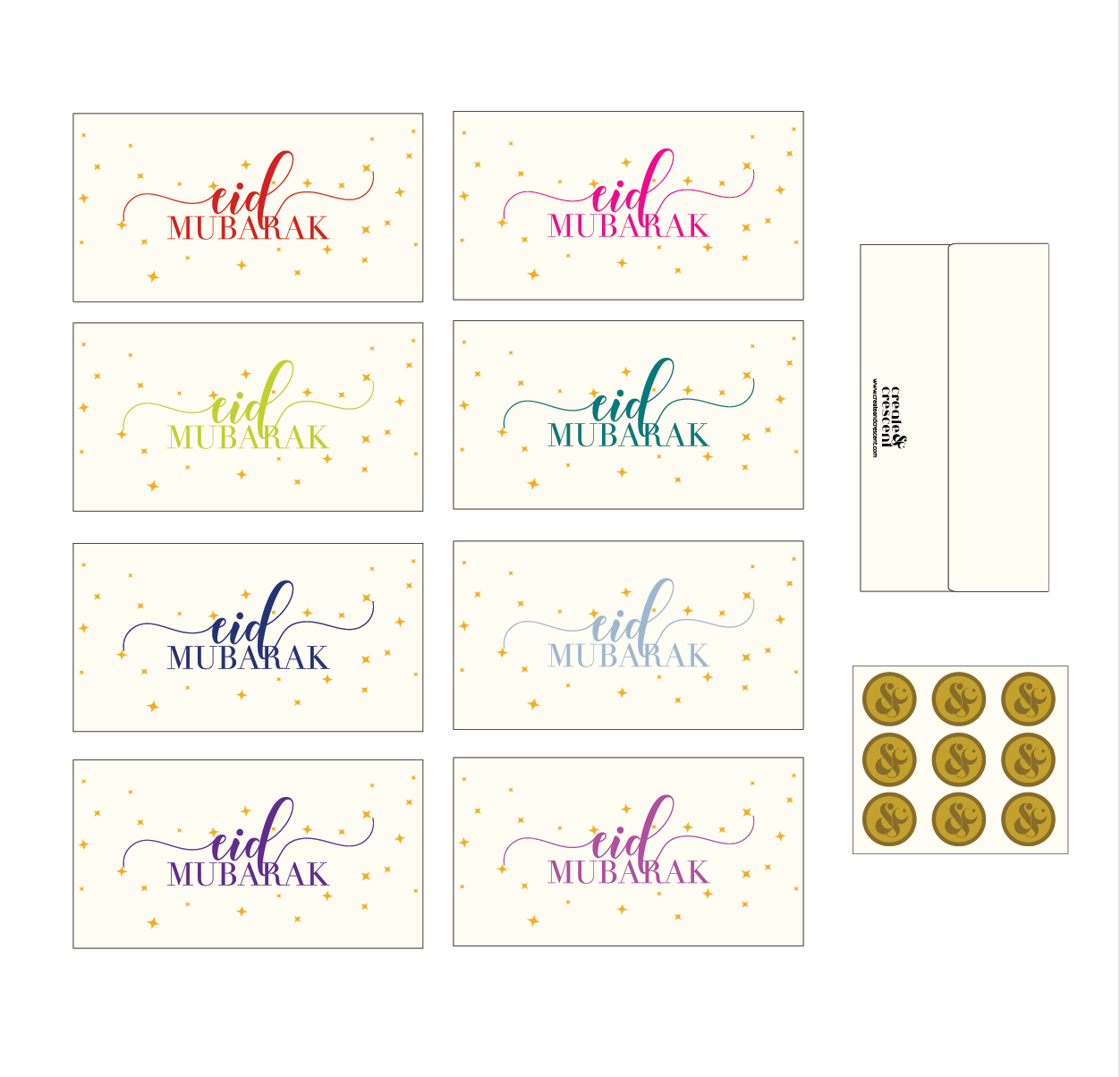 Eid Money Envelopes- Pack of 8