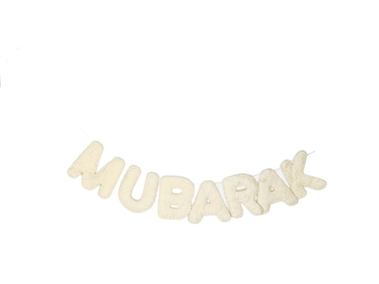 Mubarak-Handcrafted Wool Felt Garland