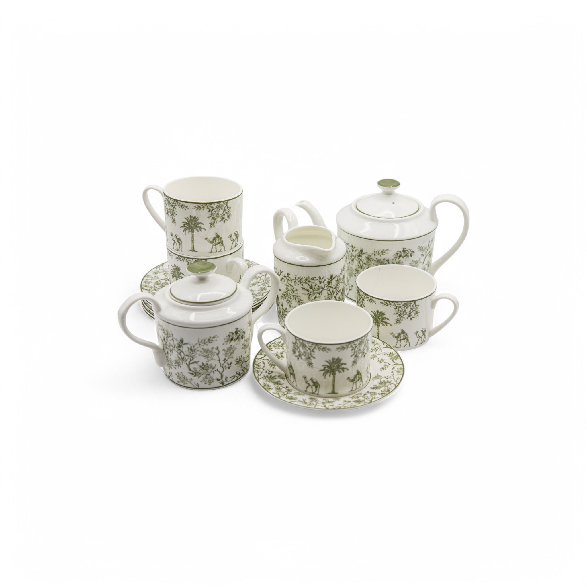 Arabian Toile de Jouy Ramadan Tea Set