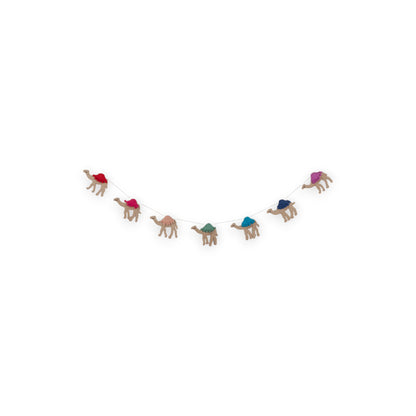 Camel-Handcrafted Wool Felt Garland