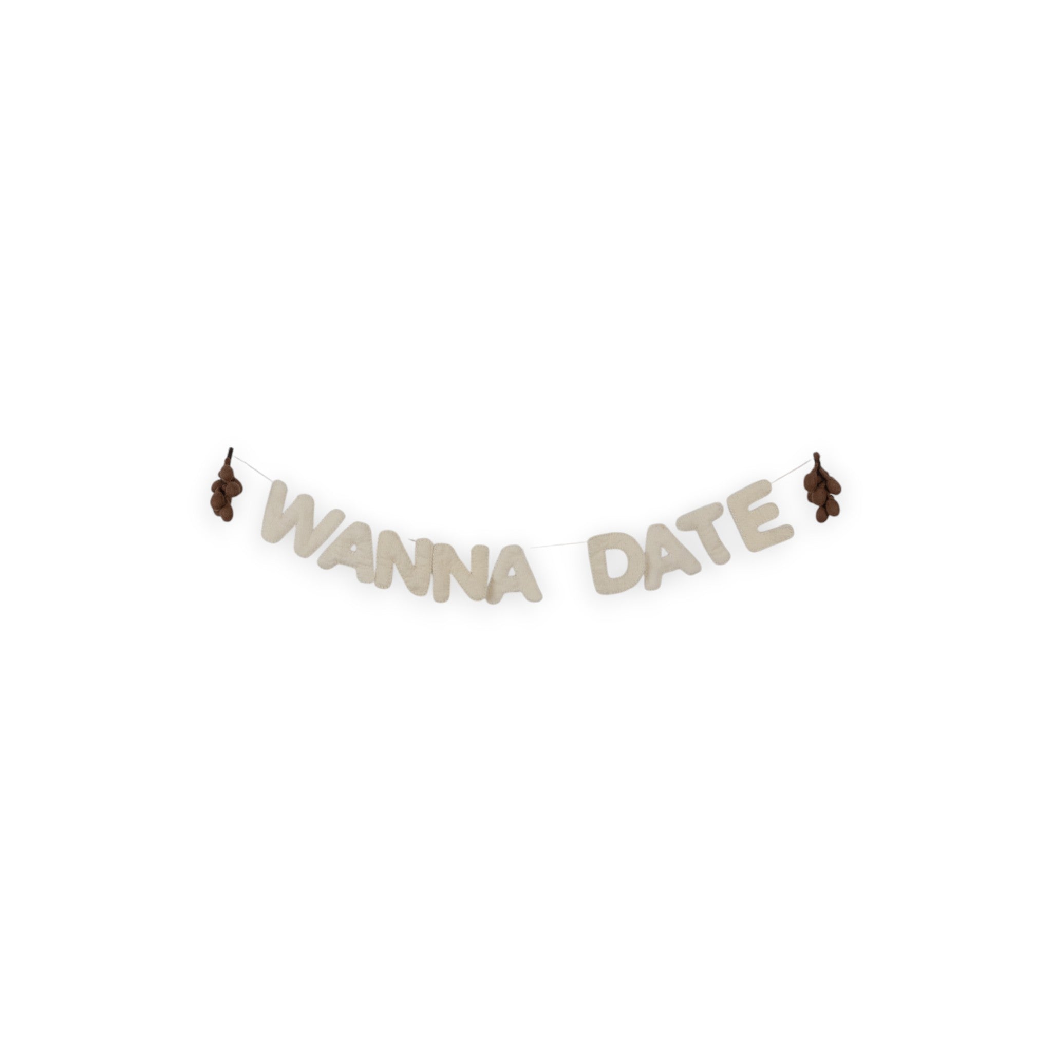 Wanna Date -Handcrafted Wool Felt Garland