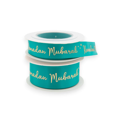 Ramadan Mubarak Satin Star Ribbon