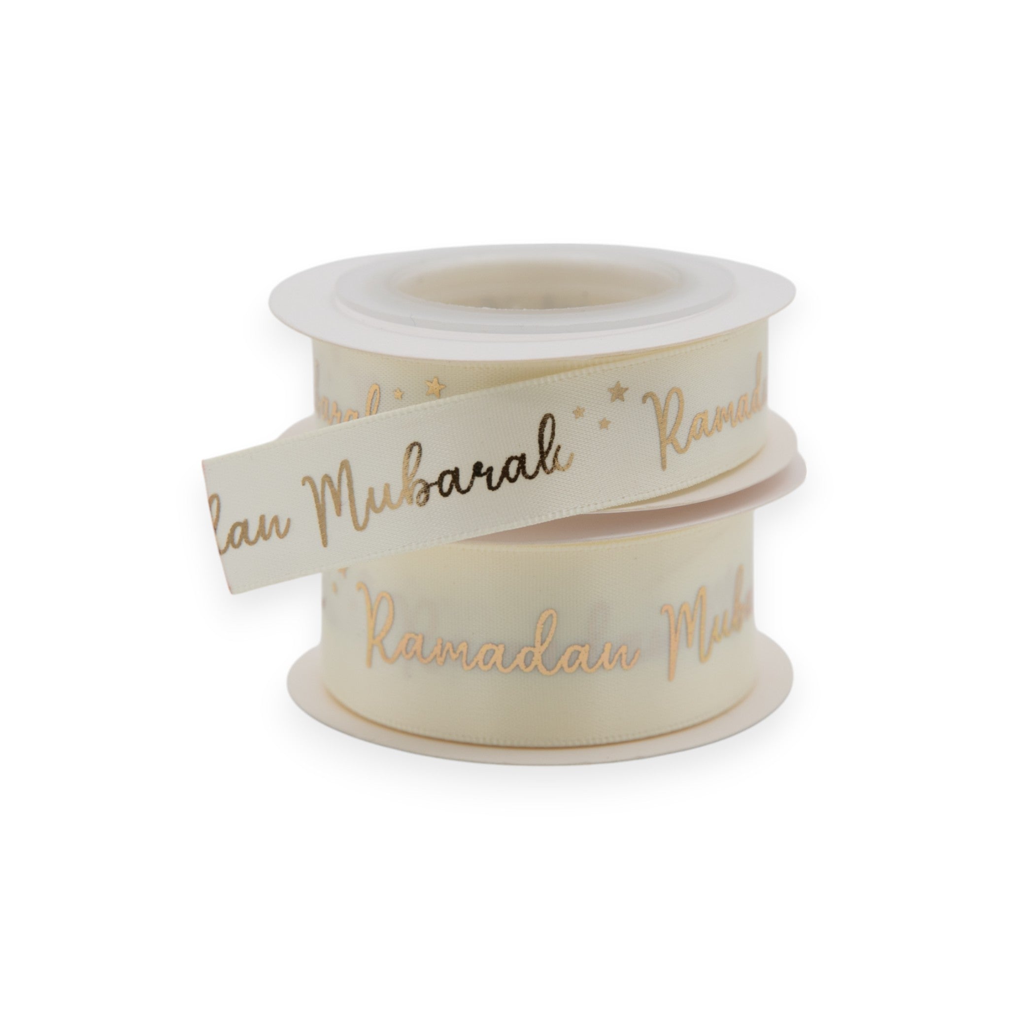 Ramadan Mubarak Satin Star Ribbon