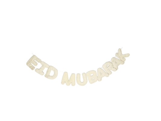 Eid Mubarak-Handcrafted Wool Felt Garland