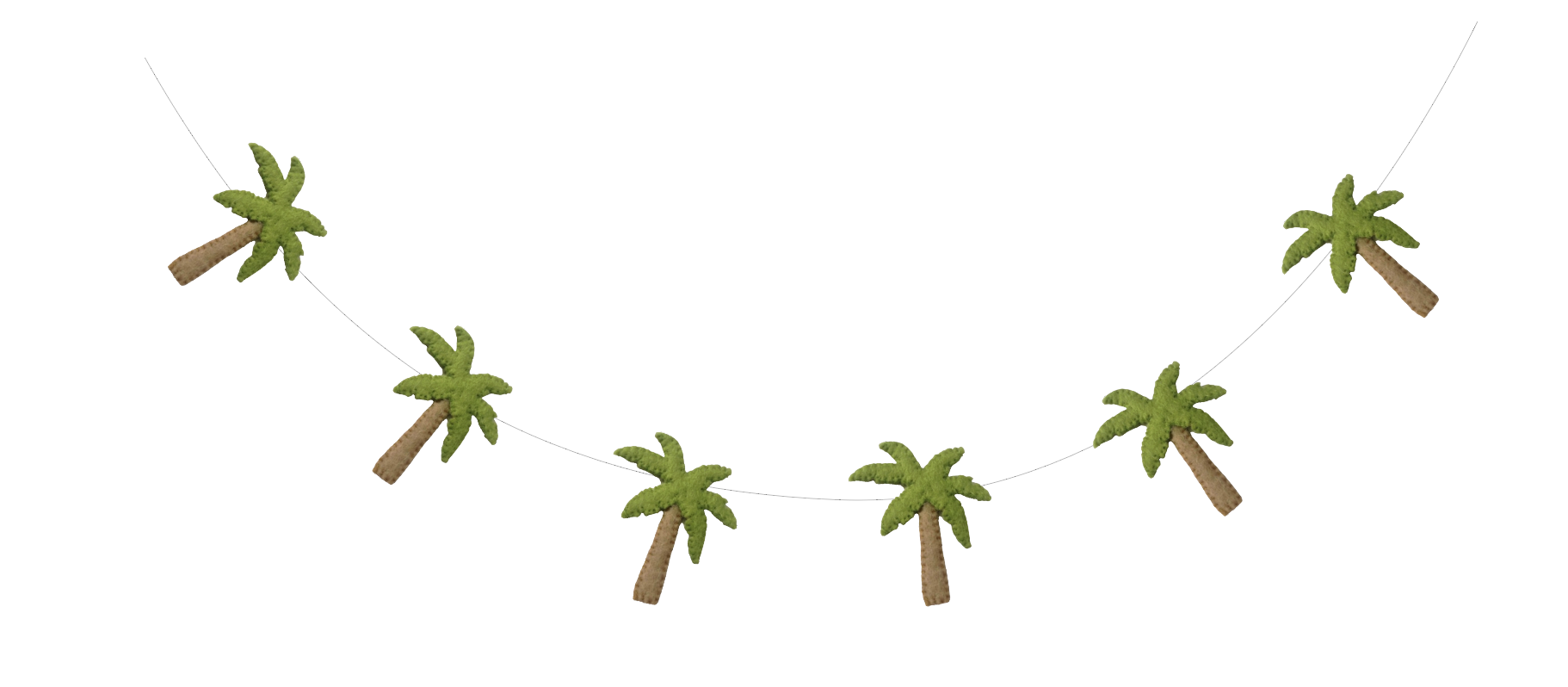 Palm Trees -Handcrafted Wool Felt Garland