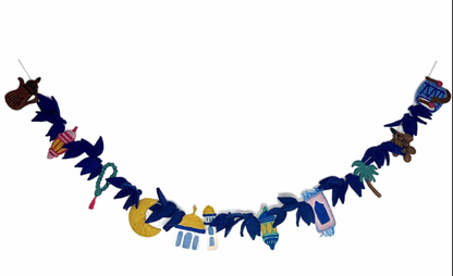 Midnight Majlis-Handcrafted Wool Felt Garland