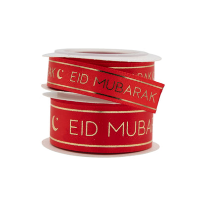 Eid Muabrak Strip Satin Ribbon