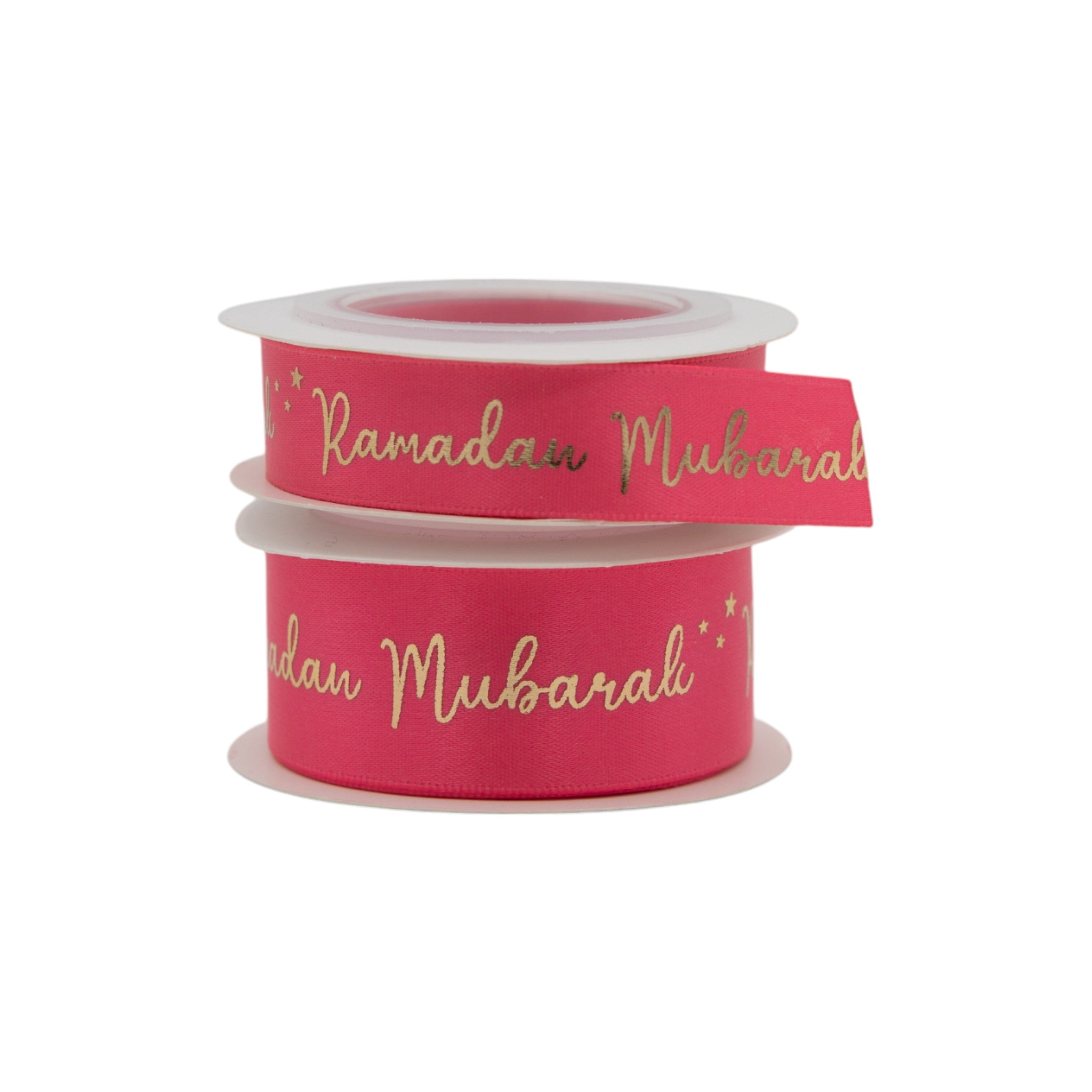 Ramadan Mubarak Satin Star Ribbon