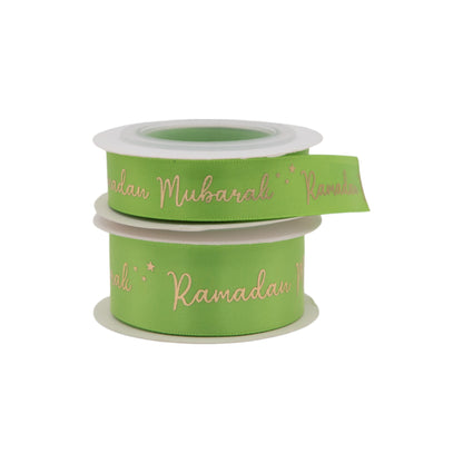 Ramadan Mubarak Satin Star Ribbon