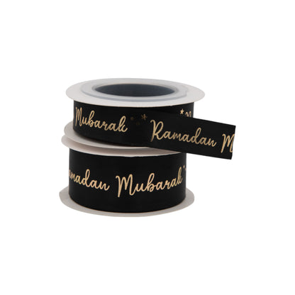 Ramadan Mubarak Satin Star Ribbon