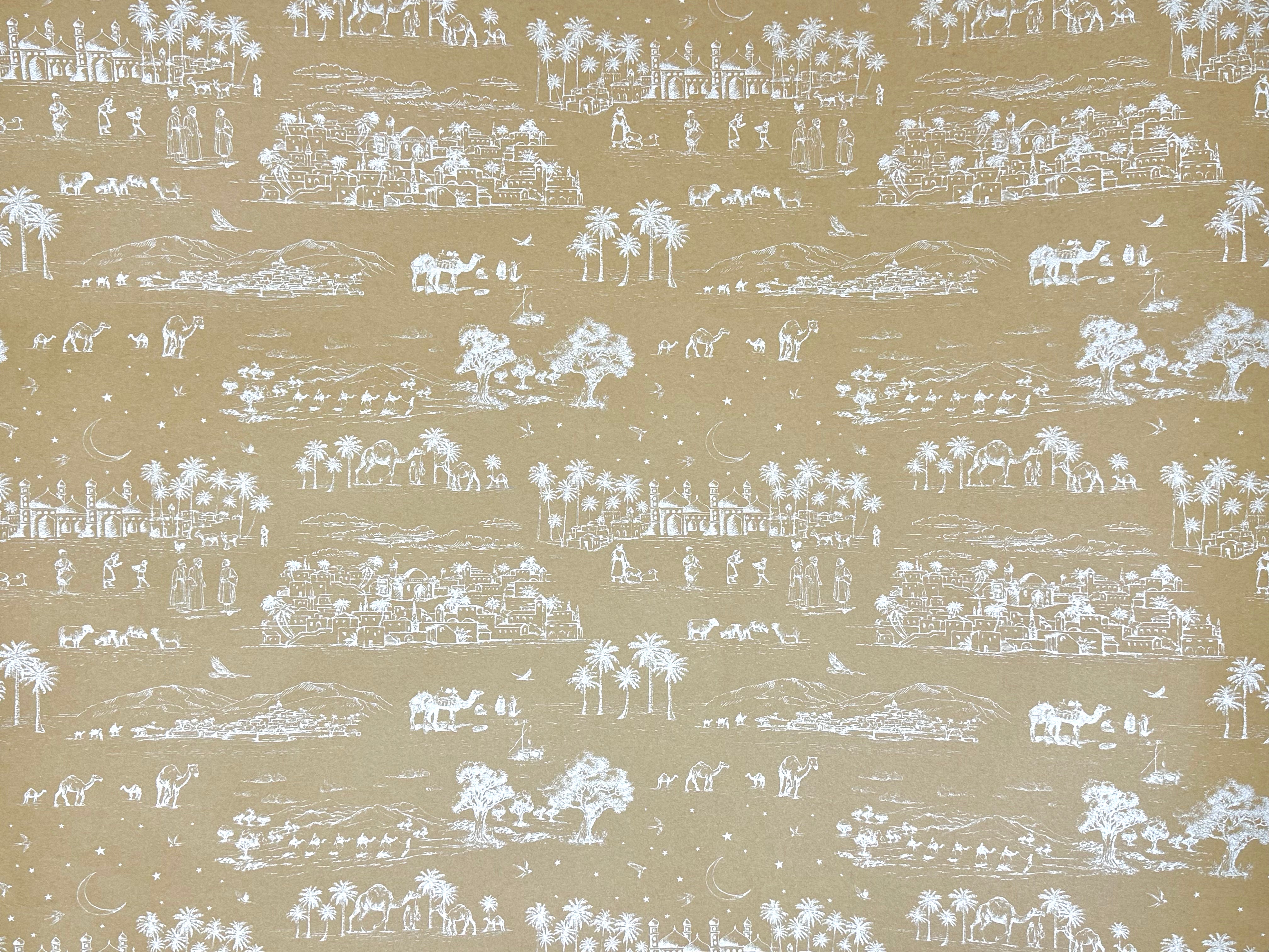 Arabian Toile de Jouy Kraft Gift Wrap