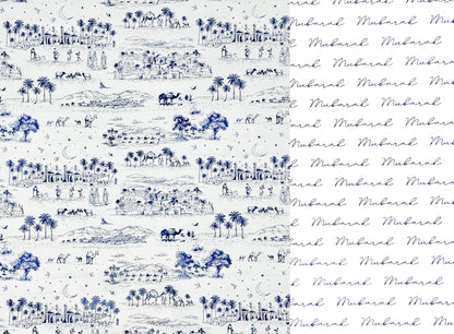 Arabian Toile de Jouy Double Sided Gift Wrap