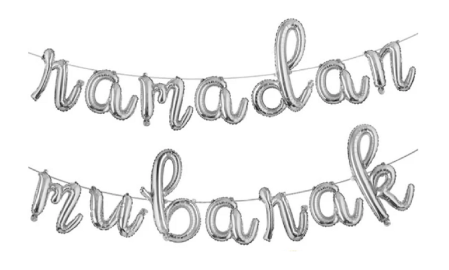 Cursive Ramadan Mubarak Banner