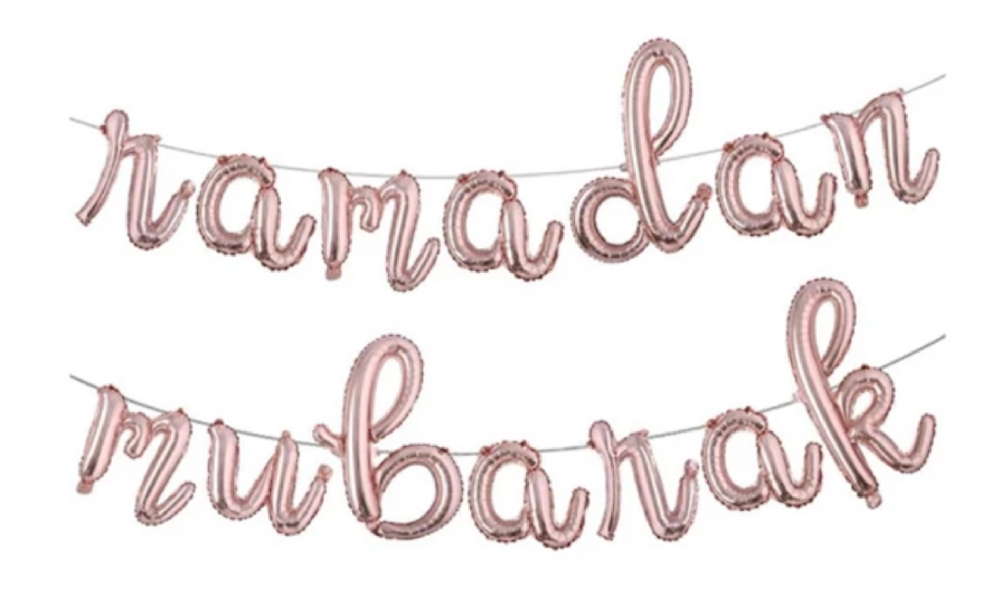Cursive Ramadan Mubarak Banner