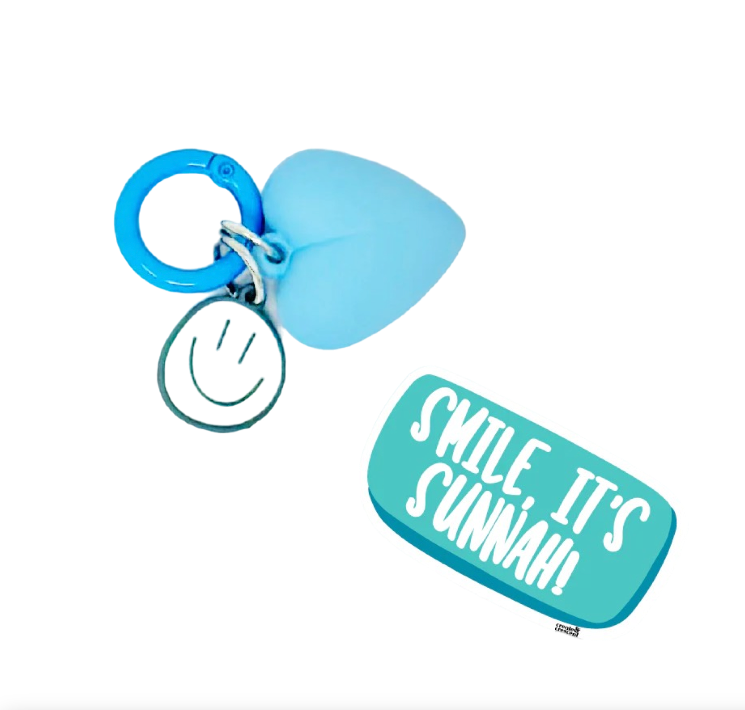 "Smile It's Sunnah" Keychain and Vinyl Sticker